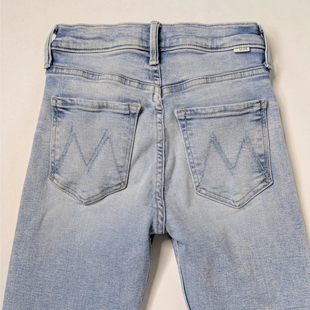 MOTHER Tomcat Flood Ankle Jeans 24 Big Hair Don't Care Blue Straight Leg - Picture 8 of 16